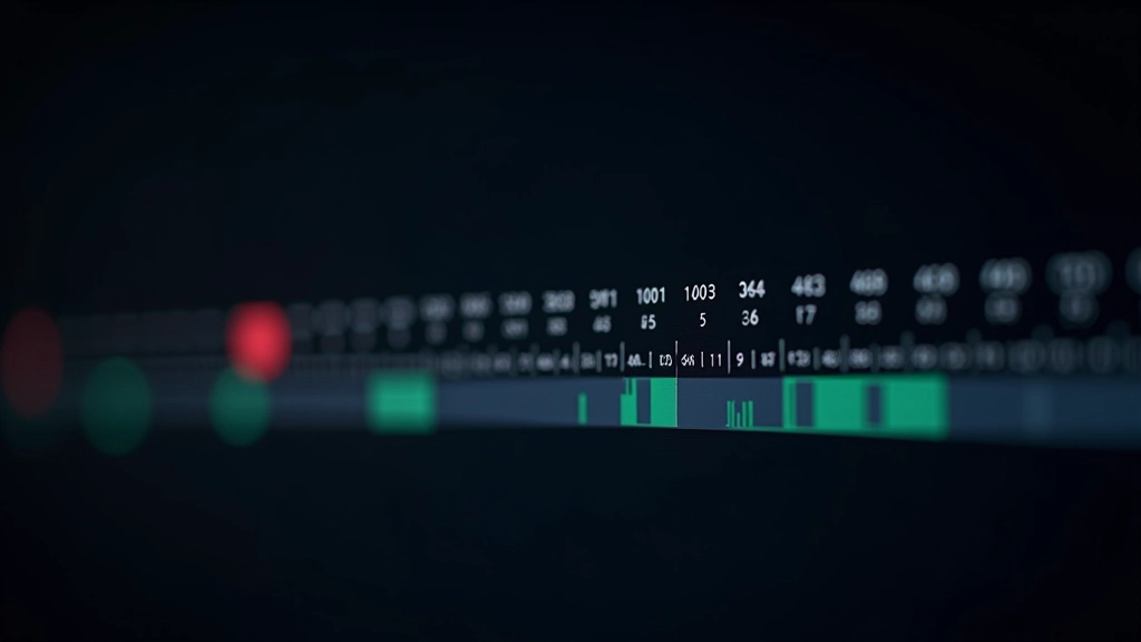 Timeline de animação com keyframes marcados em software de motion graphics